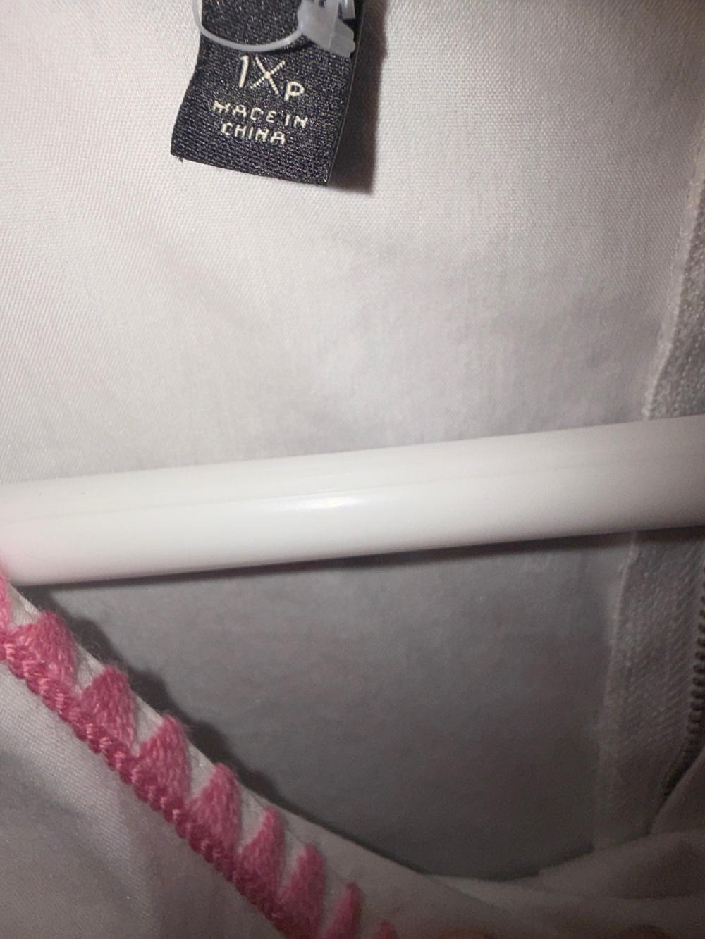 White Tunic Top with Teal Trim - Picture 6 of 6